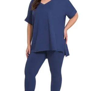 Plus Brushed DTY Microfiber Loungewear Set